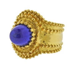 Gold Lapis Lazuli Ring