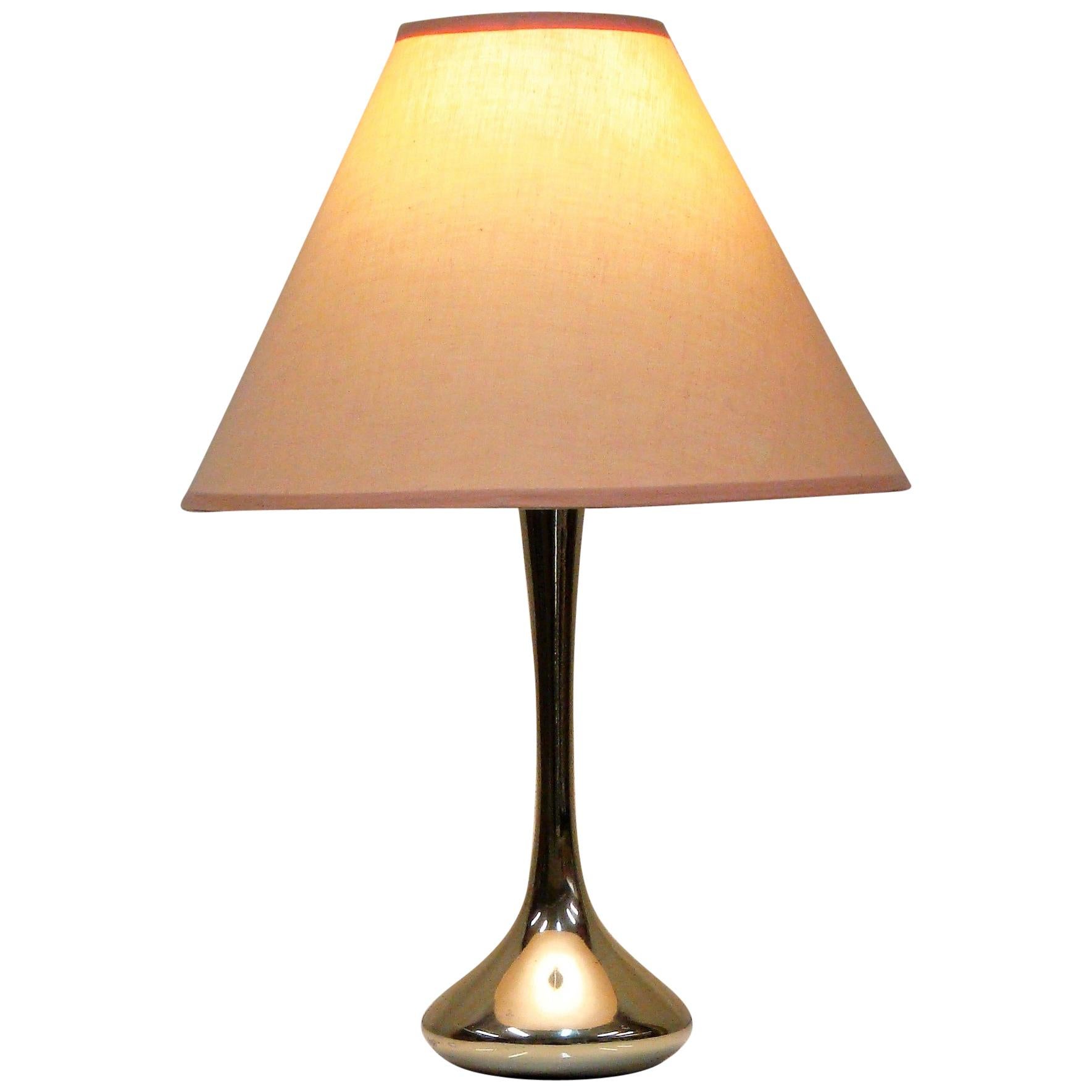 Gold Laurel Brass Table Lamp Attributed to Gio Ponti, circa 1960s