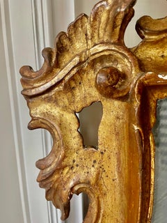 Gold Leaf 18th Century Baroque Mirror, Italy