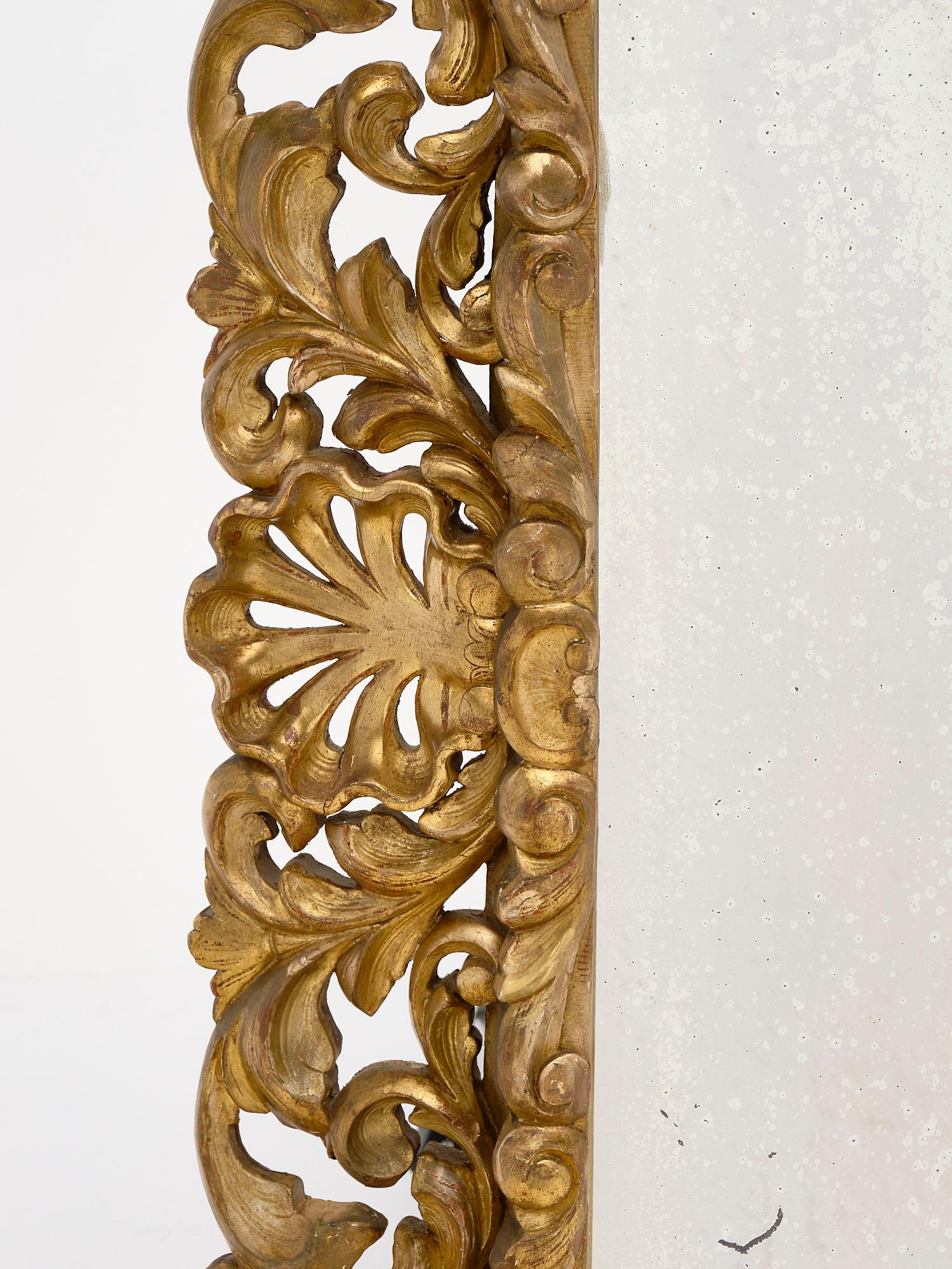 Gold Leaf Antique French Mirror 1