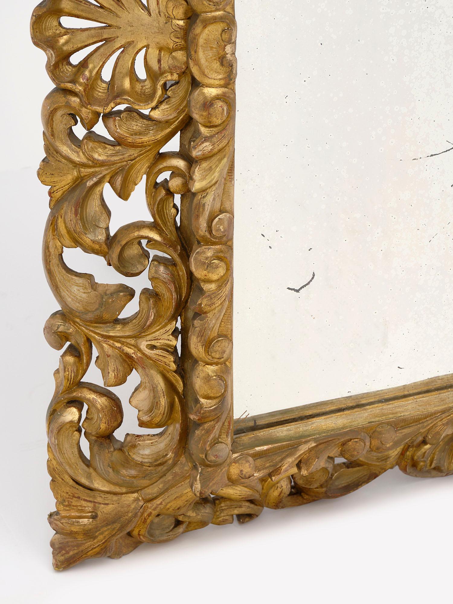 Gold Leaf Antique French Mirror 2