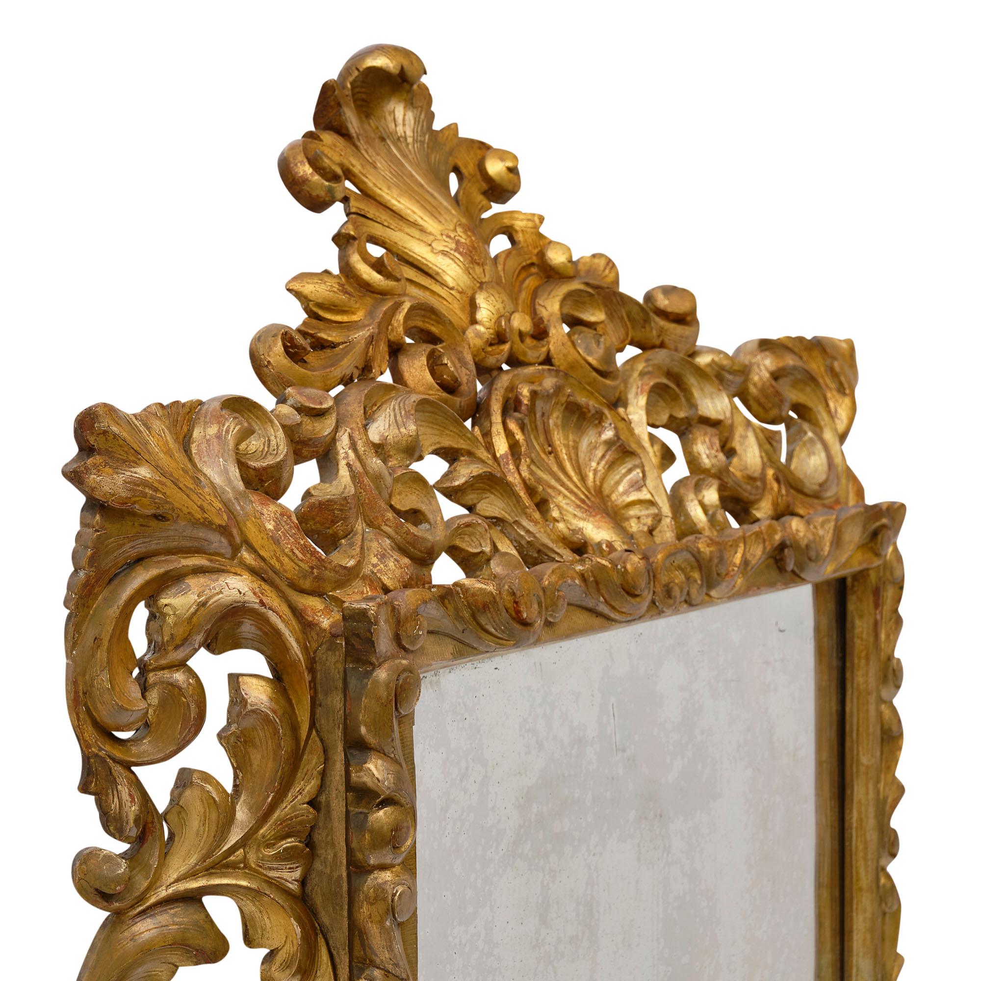 Gold Leaf Antique French Mirror 4
