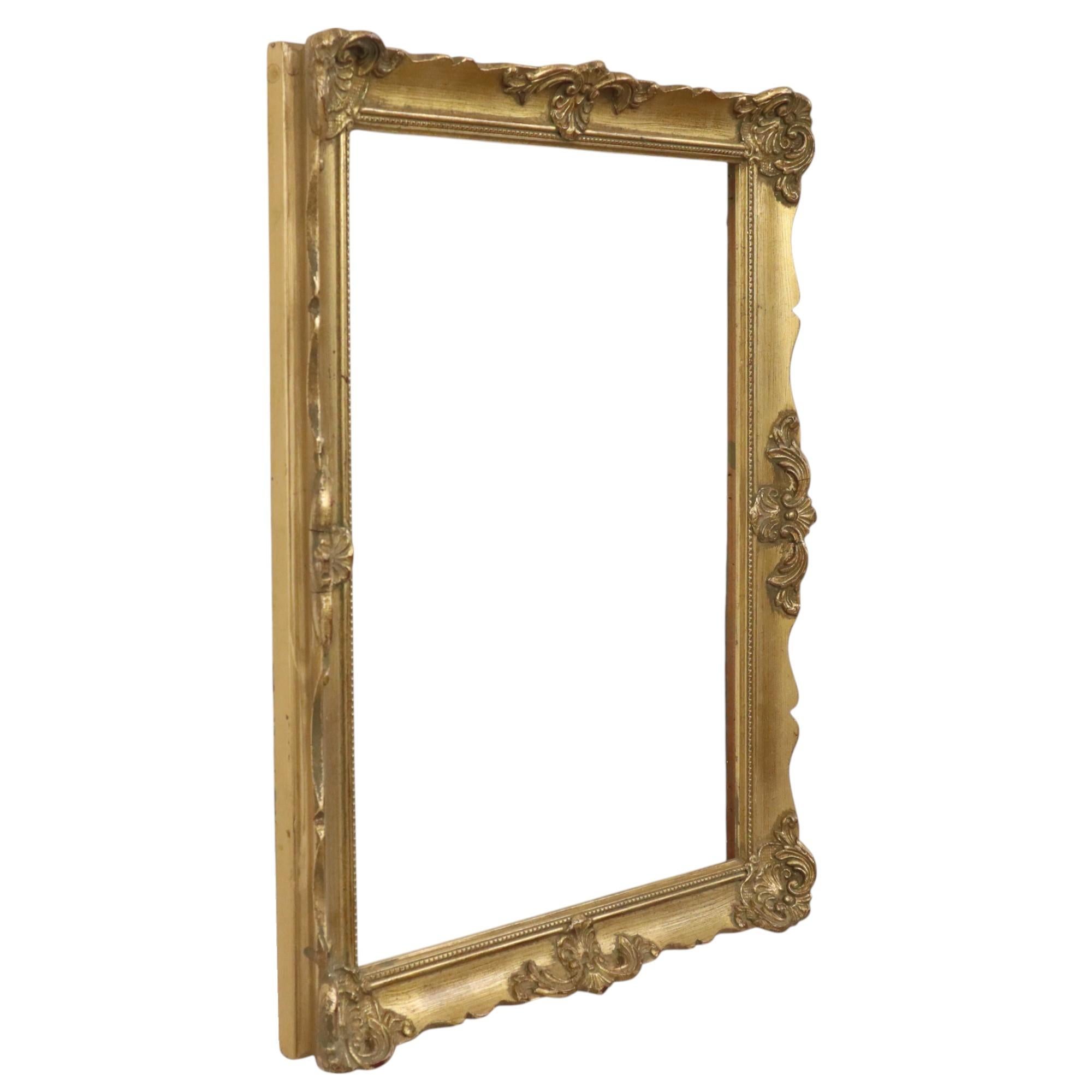 Gold Leaf Baroque Style Frame Classic Gilded Frame 43x34cm For Sale 5
