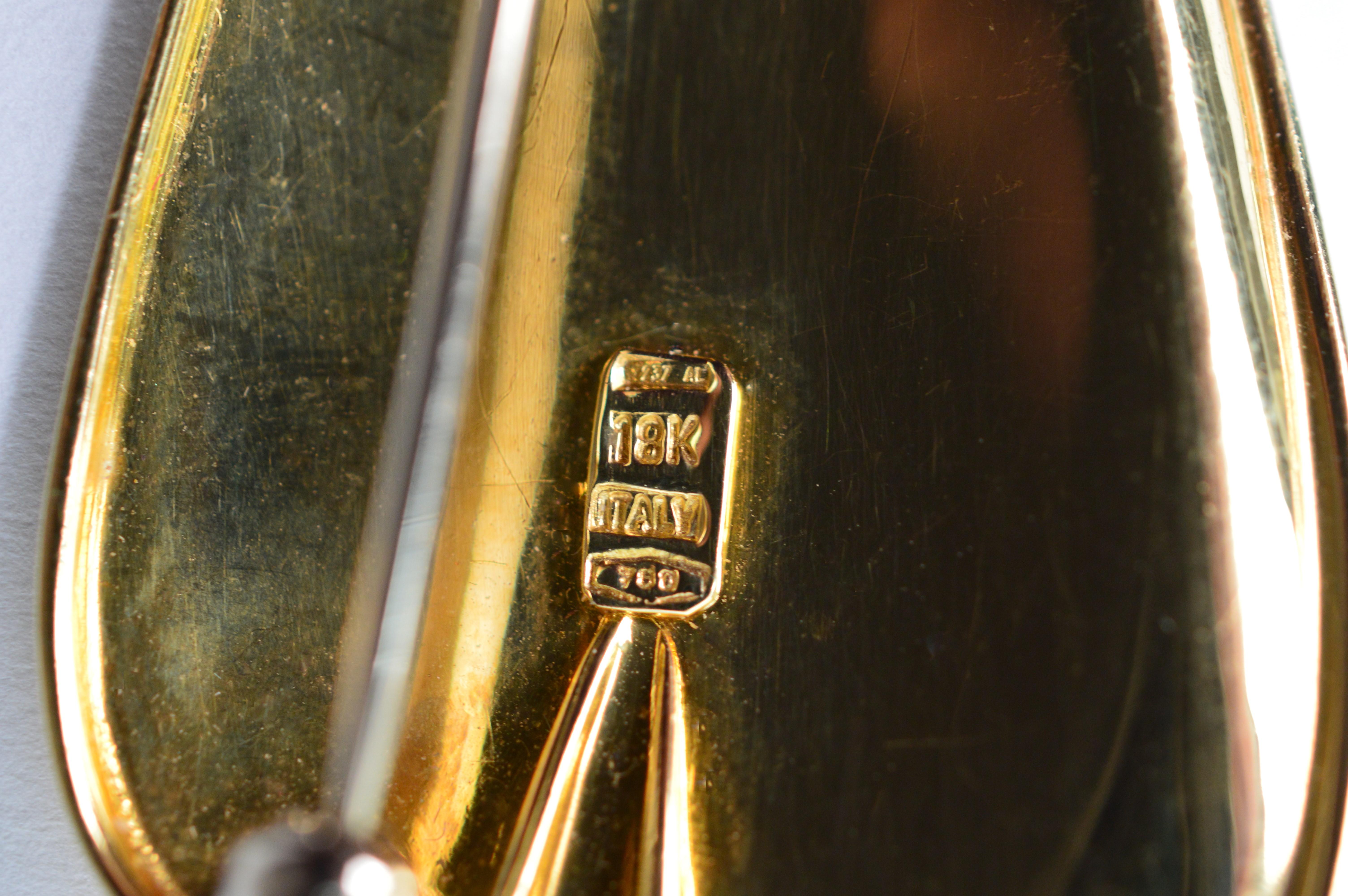 Blattgold-Brosche mit Diamant-Akzenten im Zustand „Gut“ in Mount Kisco, NY