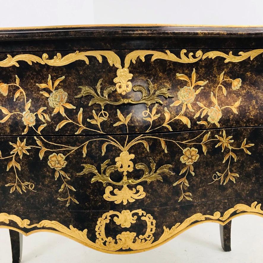 20th Century Gold Leaf Chest / Commode by John Widdicomb For Sale