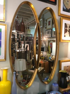 Gold Leaf Double Oval Mirror