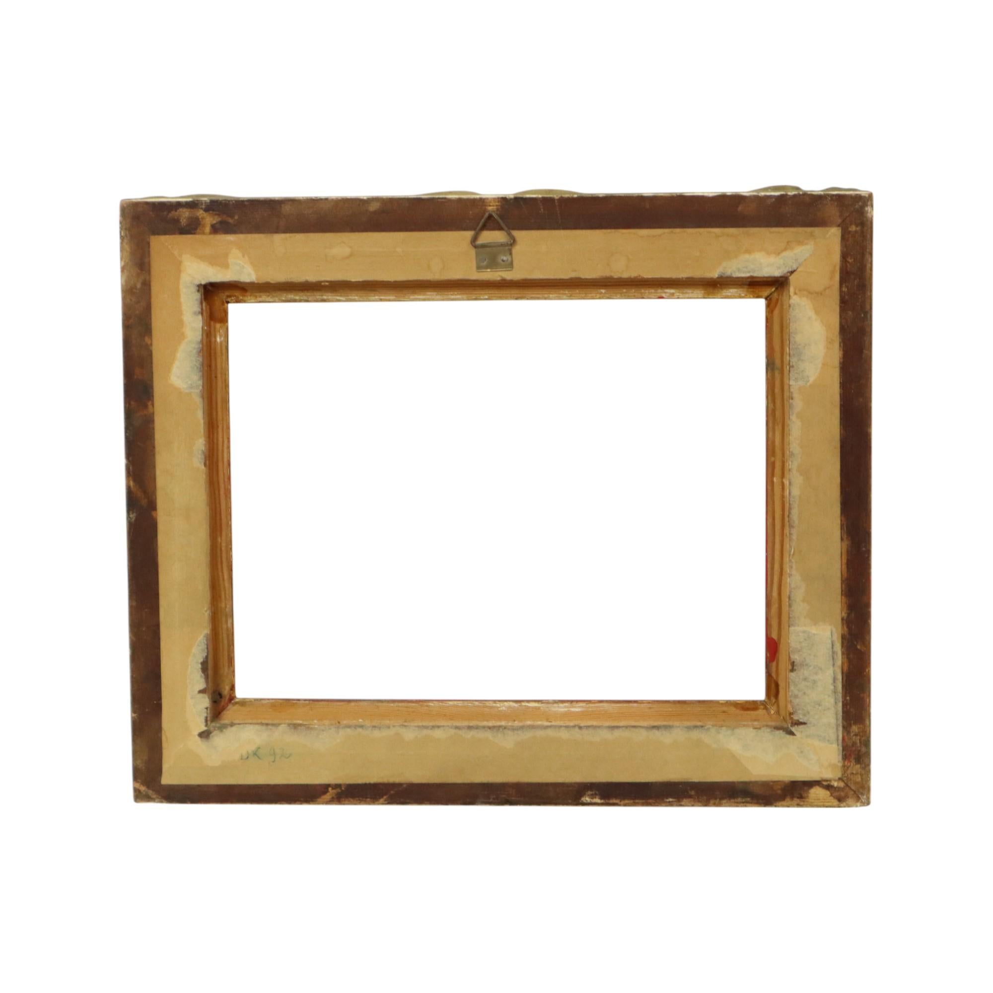 Gold Leaf Gilded Frame Baroque Style Classic 34x28cm For Sale 7