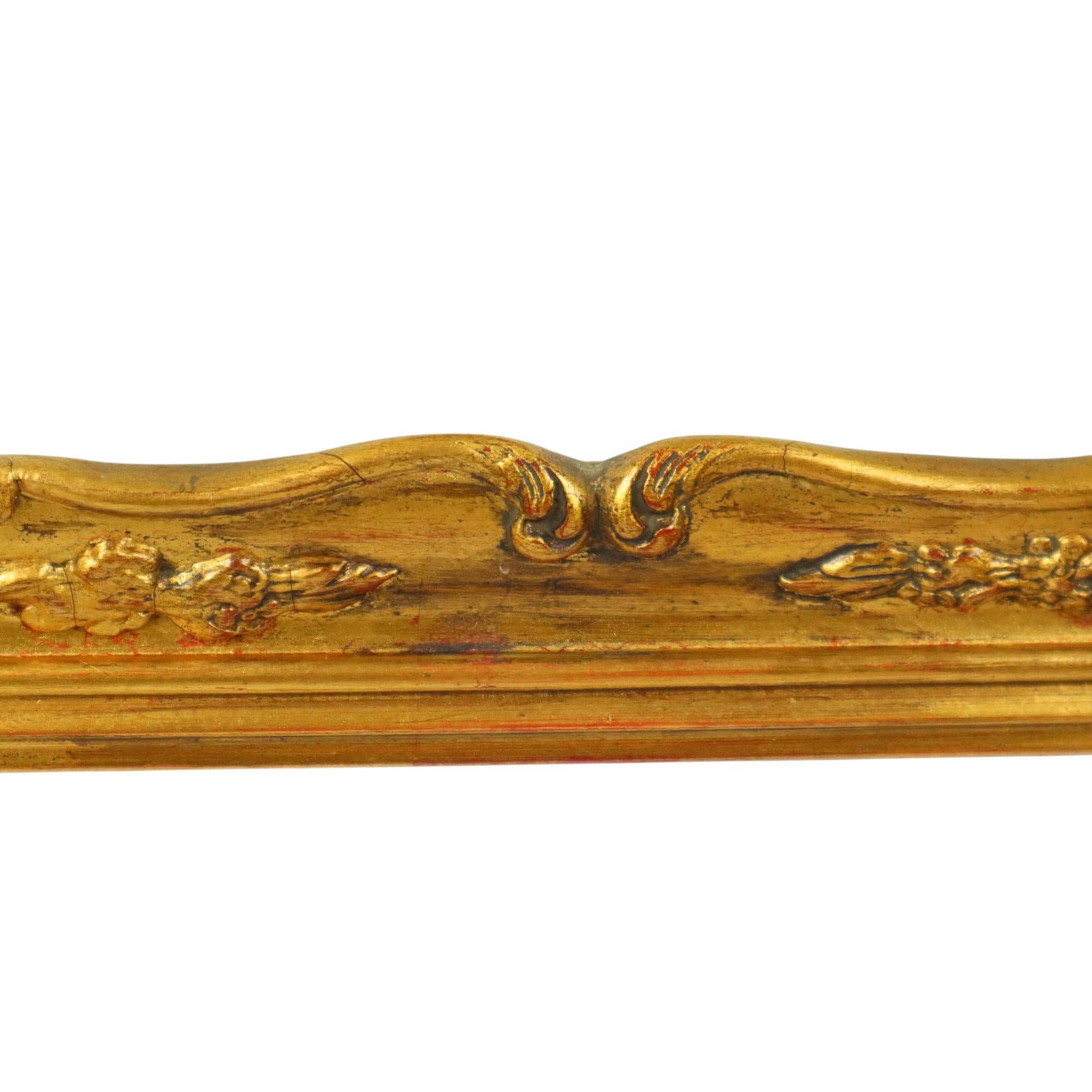 Gold Leaf Gilded Frame Baroque Style Classic 34x28cm For Sale 2