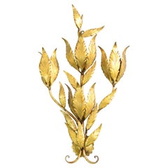 Appliques murales Hollywood Regency en feuilles d
or de Hans Kgl Appliques murales Hollywood Regency en feuilles d
or de Hans Kgl