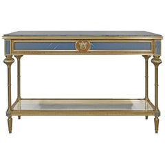 Gold Leaf Long Console Table