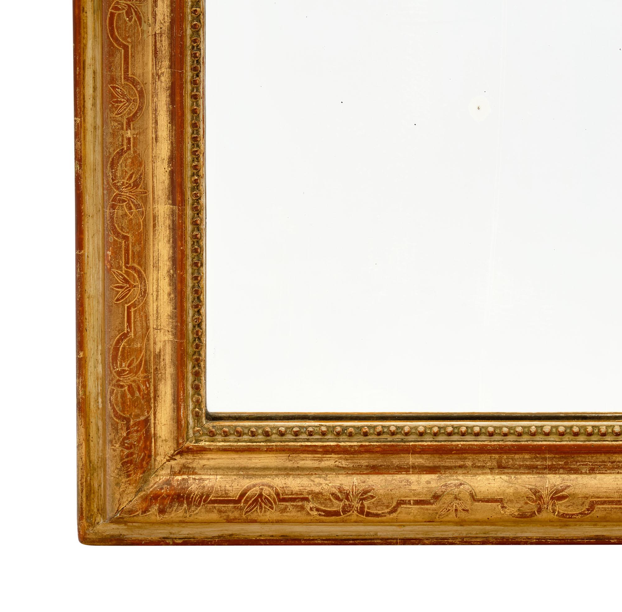 Gold Leaf Louis Philippe Period Mirror 2