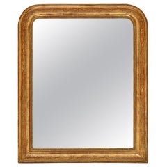 Antique Gold Leaf Louis Philippe Period Mirror