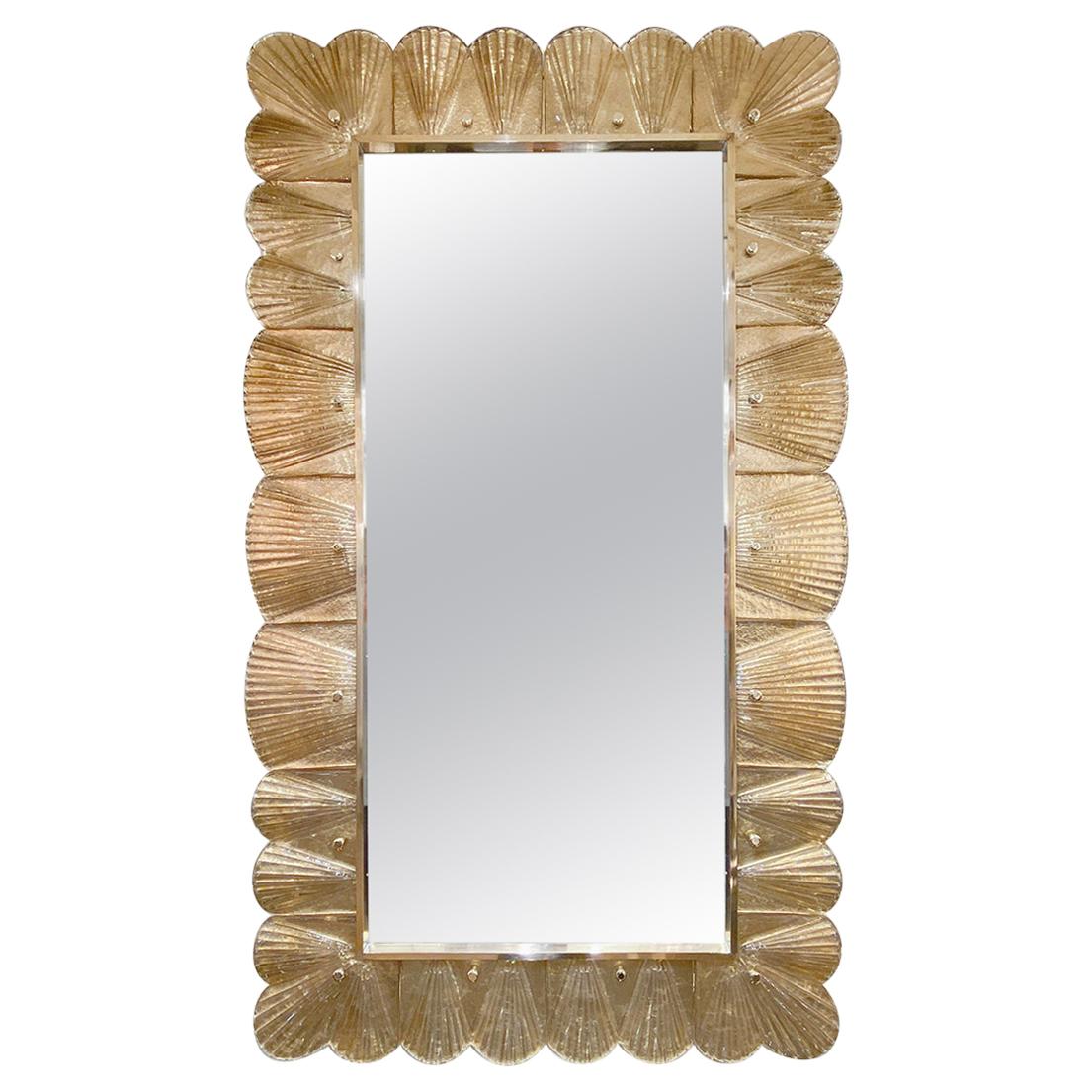 Gold Leaf Murano Glass Mirror