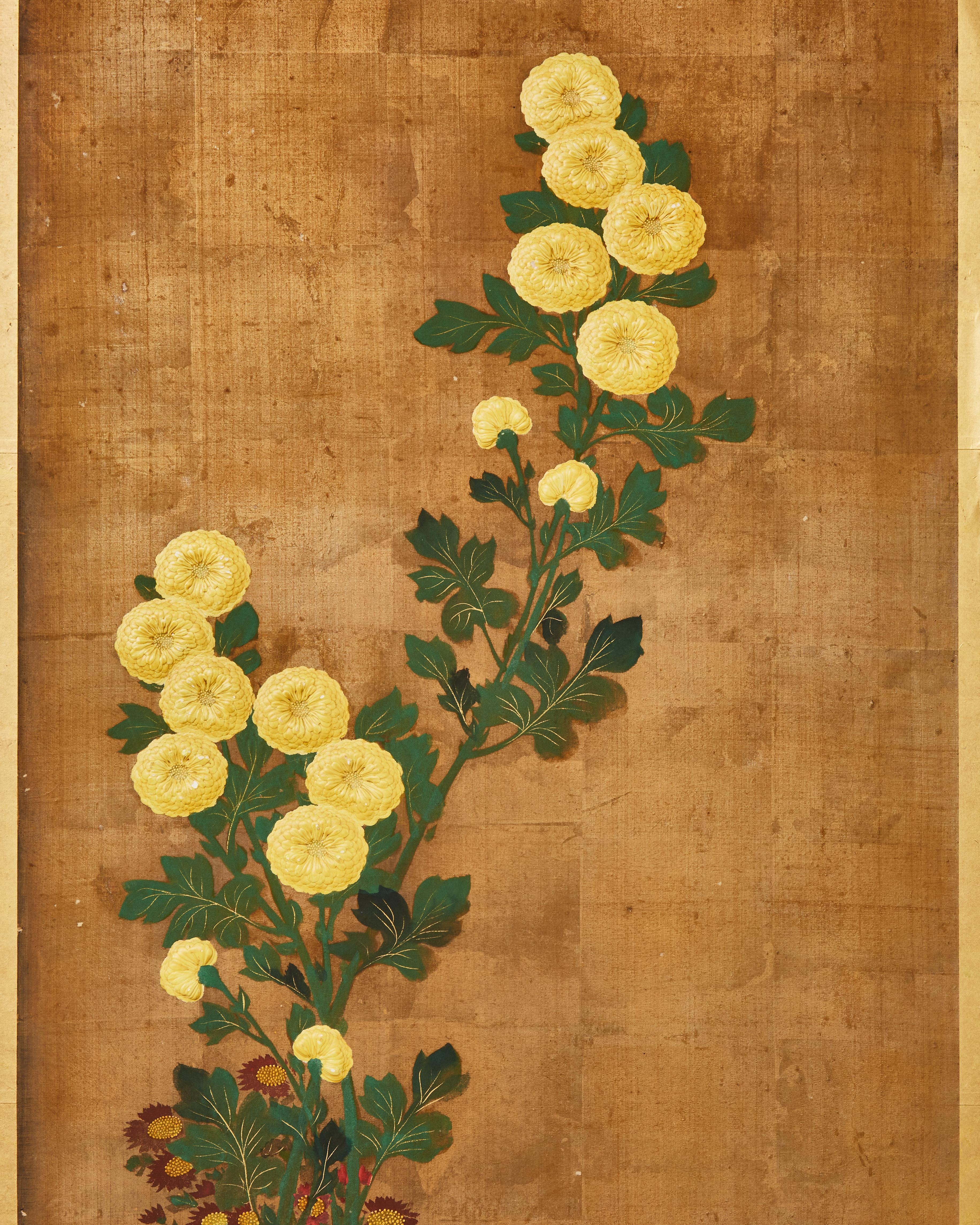 19th Century Gold Leaf Painting, XIXth Century