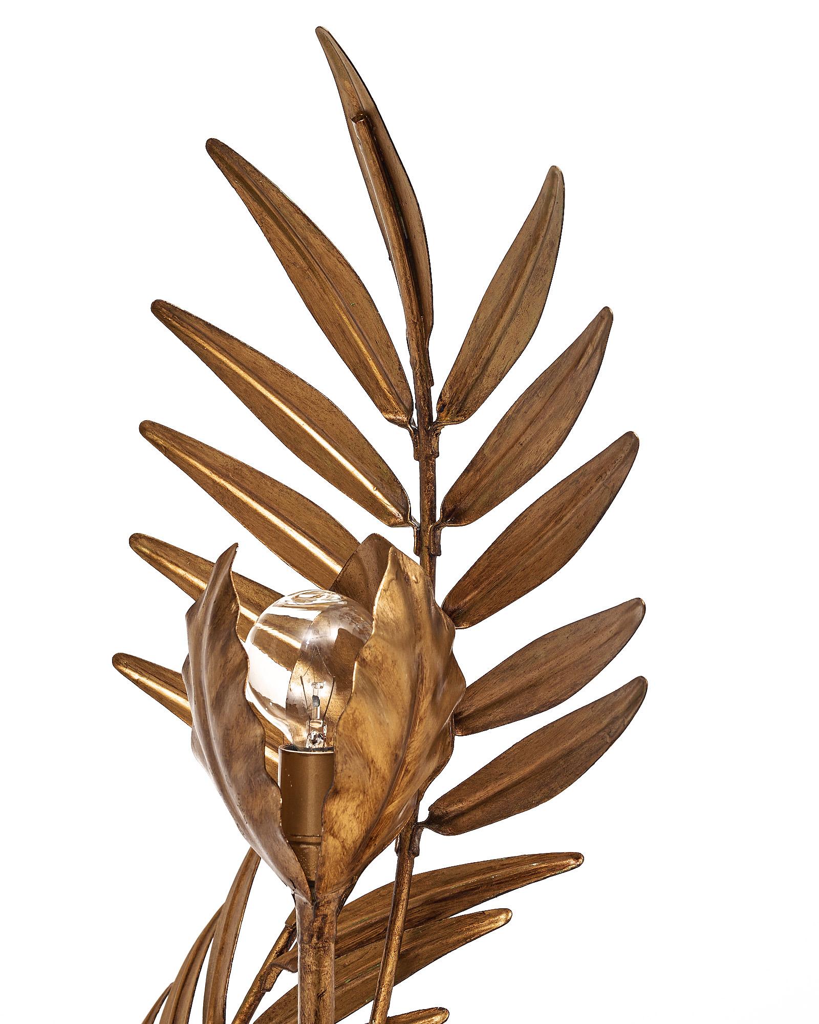 Gold Leaf Palm Floor Lamp 1
