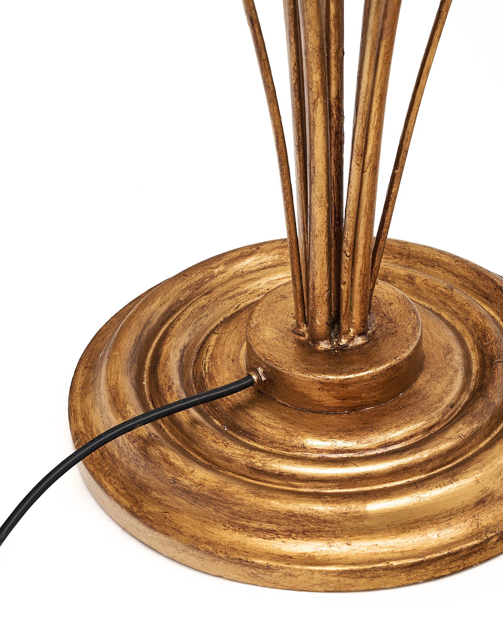 Gold Leaf Palm Floor Lamp 2