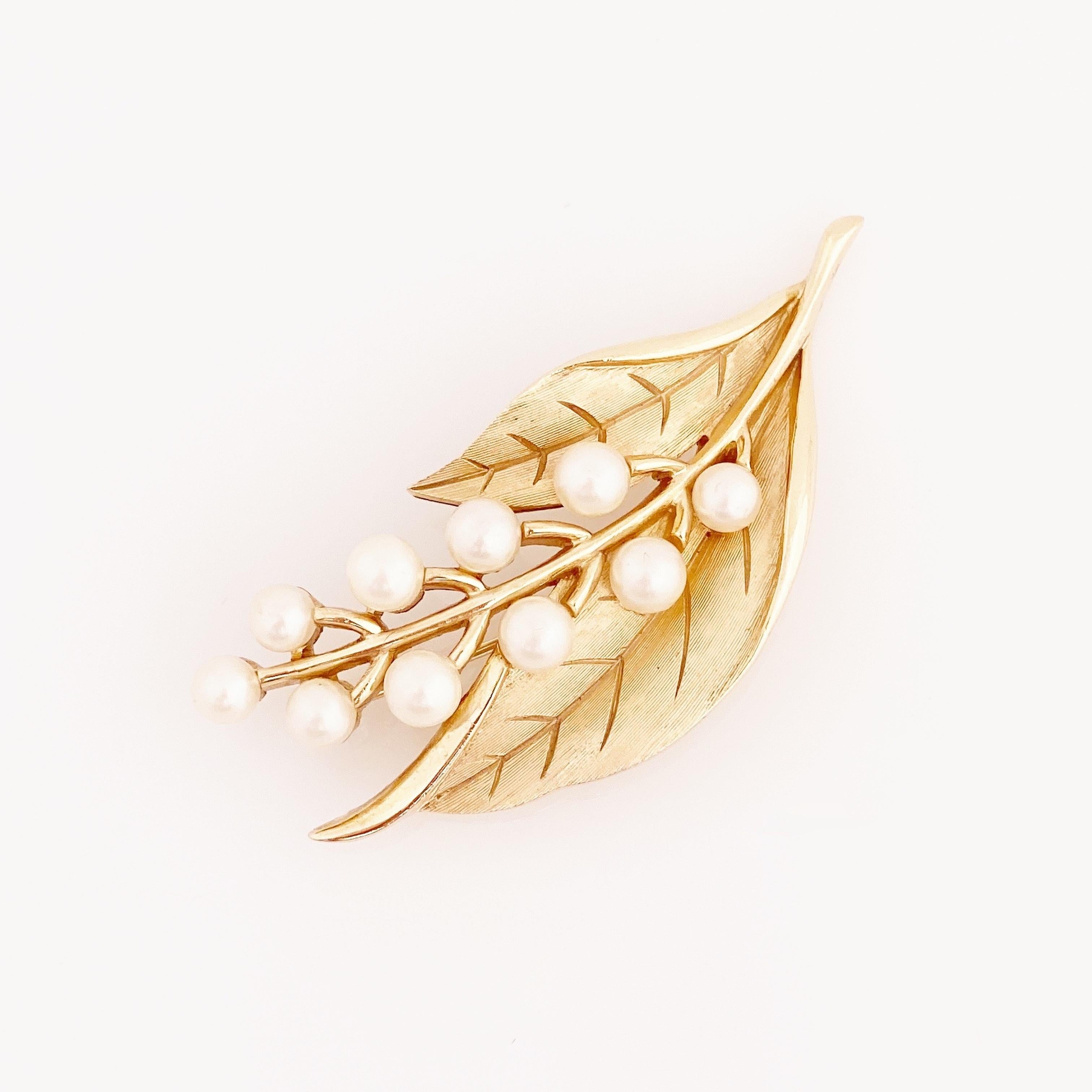 trifari brooch with pearls