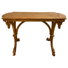 Gold Leaf Rams Head Table
