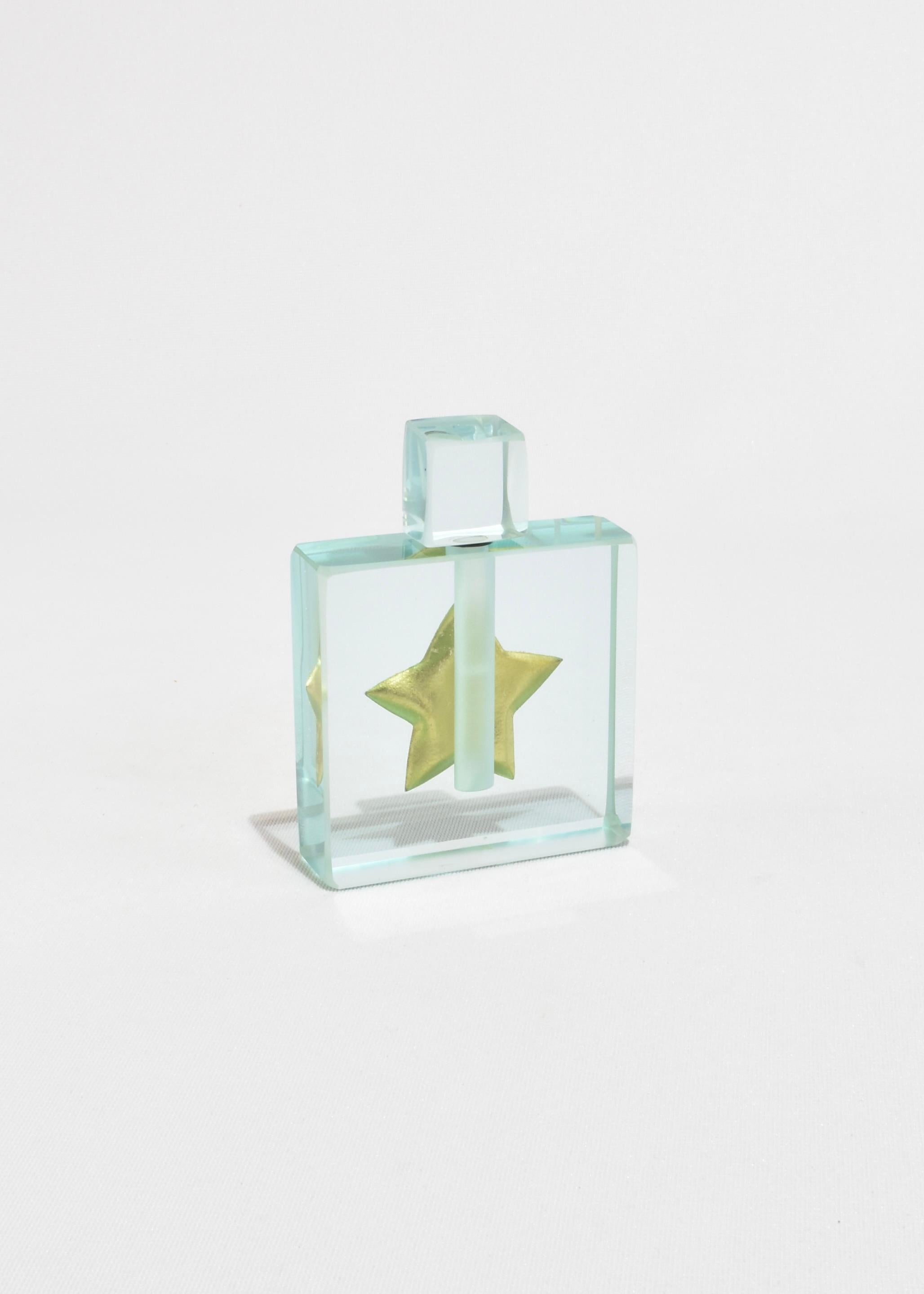 Gold Leaf Star Parfümflasche (Glas) im Angebot