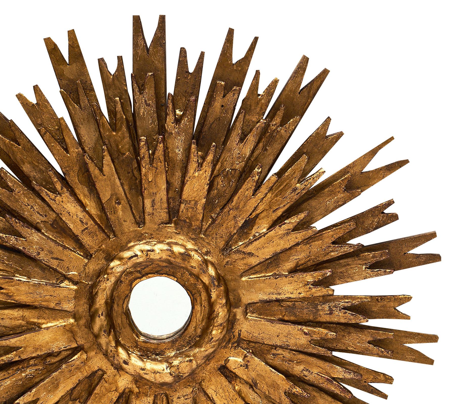 Spanish Gold Leaf Sunburst Mirror