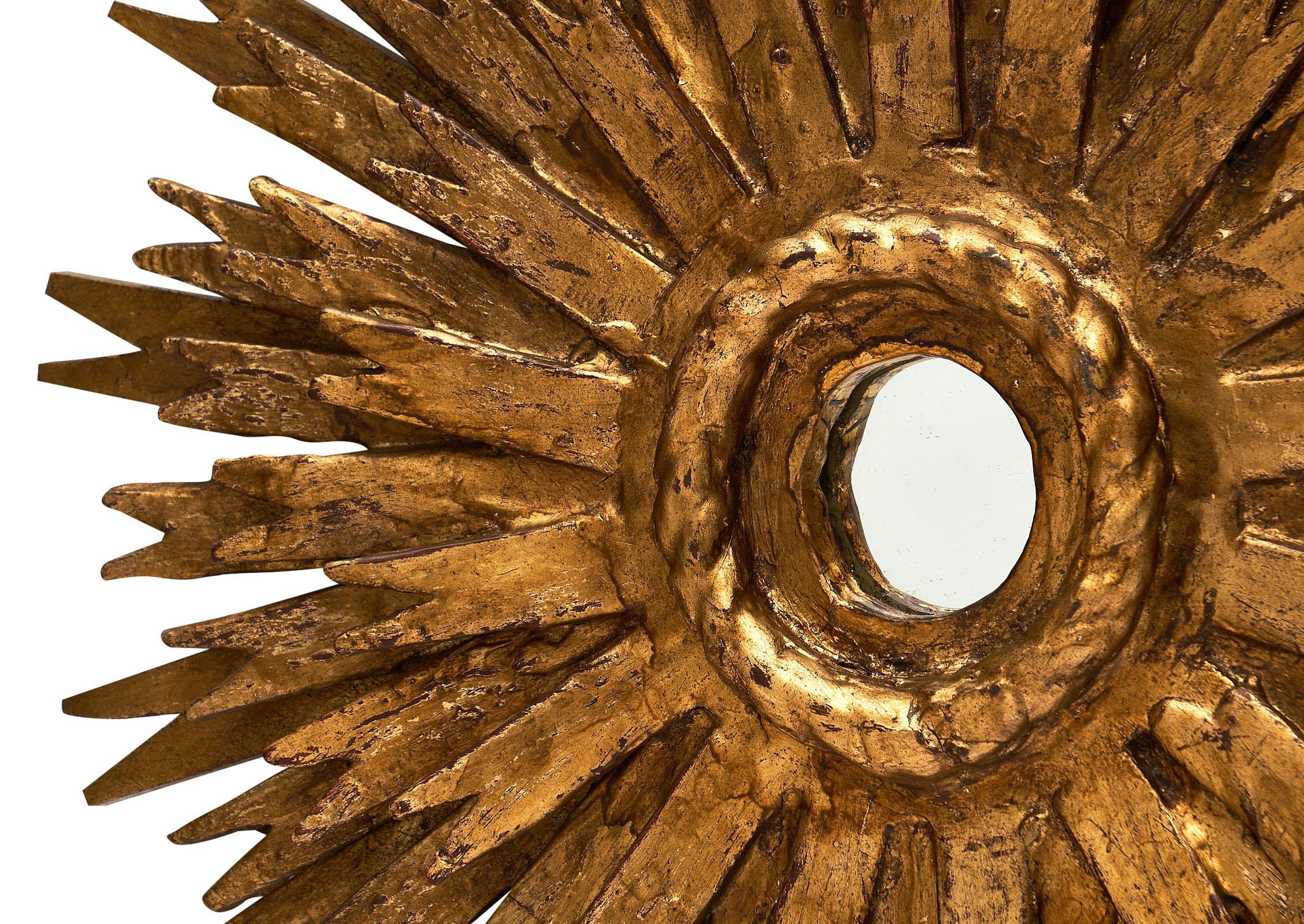 Gold Leaf Sunburst Mirror 3