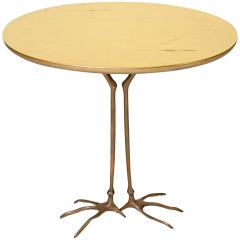 Gold Leaf 'Traccia' Table by Meret Oppenheim