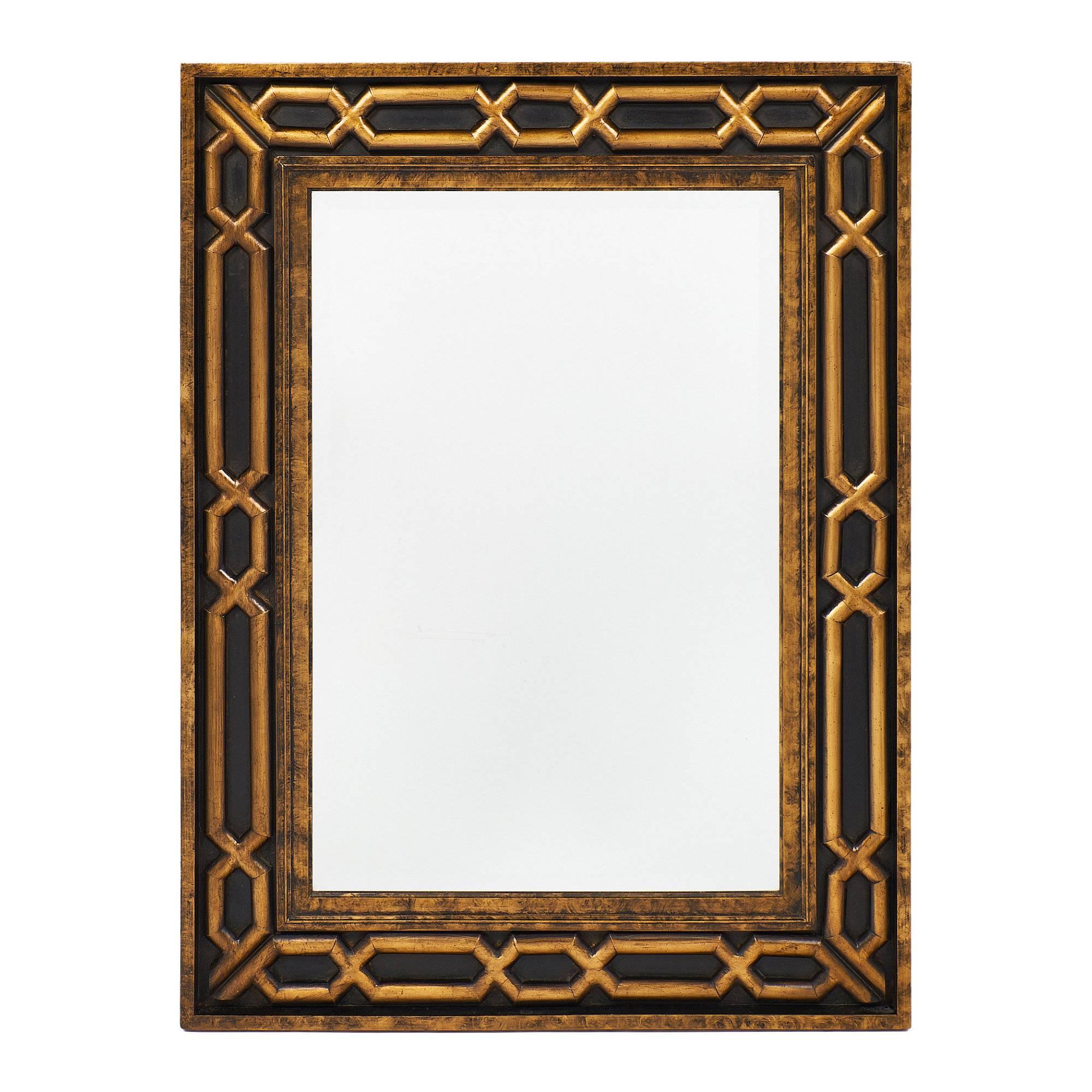 Gold Leafed Midcentury French Mirror