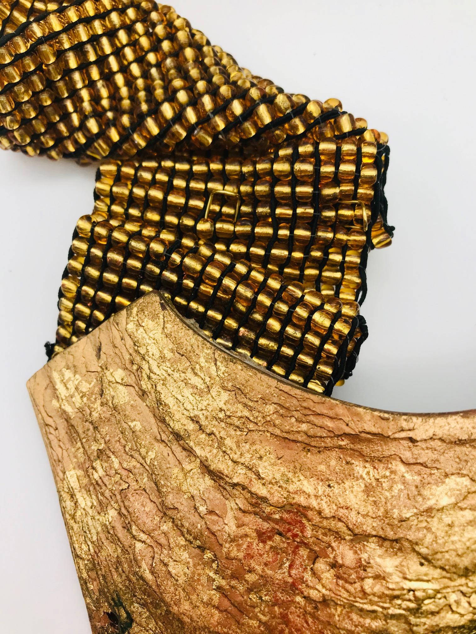 Contemporary SYLVIA GOTTWALD, Gold leafed Pinna Nobilis.  , Sustainable Eco- luxe Statement  For Sale