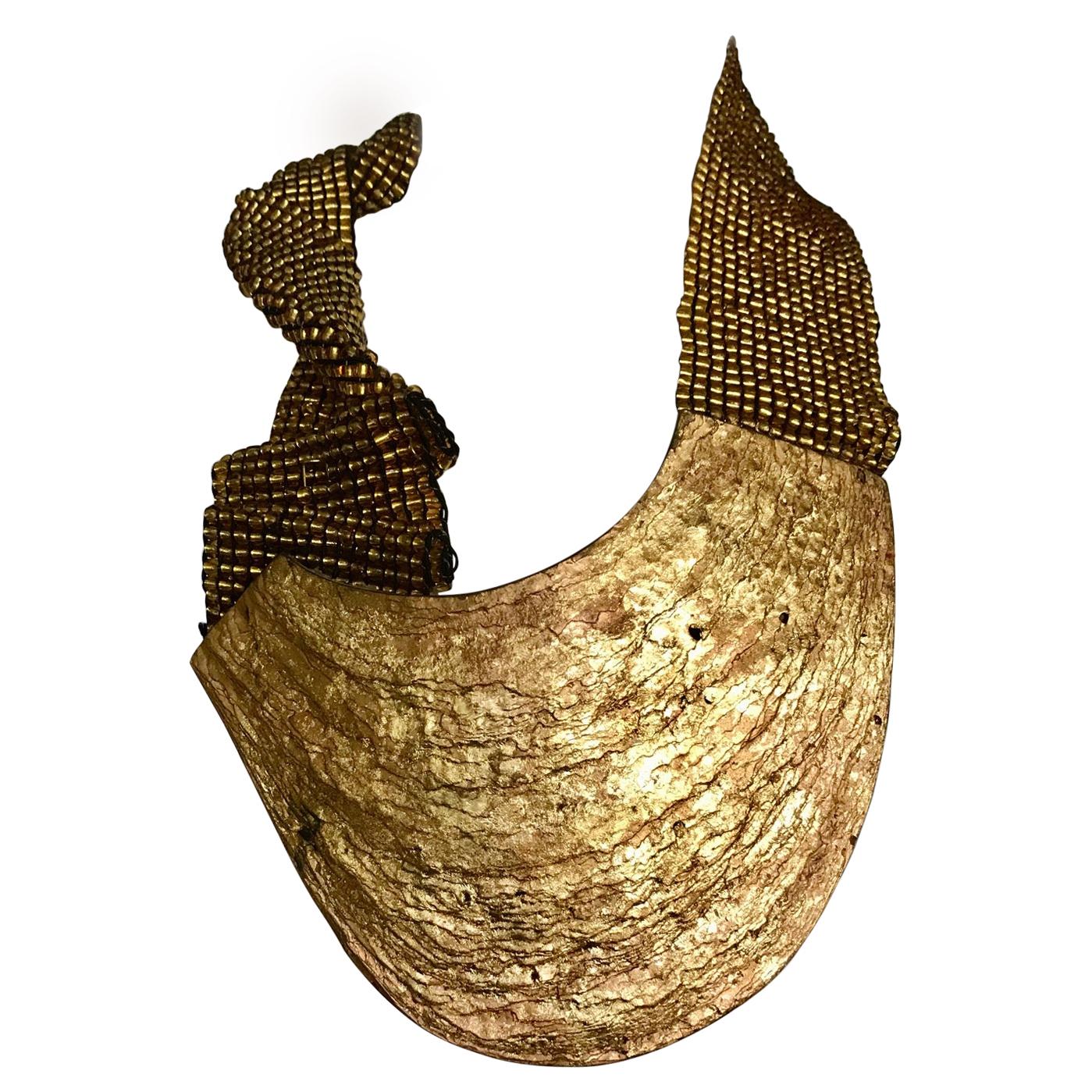 SYLVIA GOTTWALD, Gold leafed Pinna Nobilis.  , Sustainable Eco- luxe Statement  For Sale