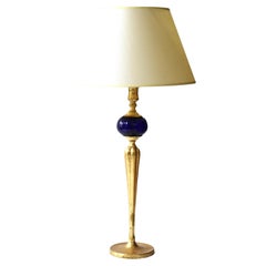Gold-leafed table lamp, Italy