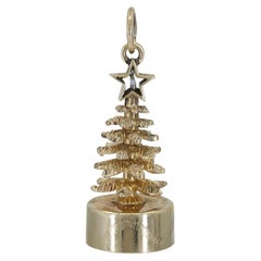 Gold Light-Up Christmas Charm