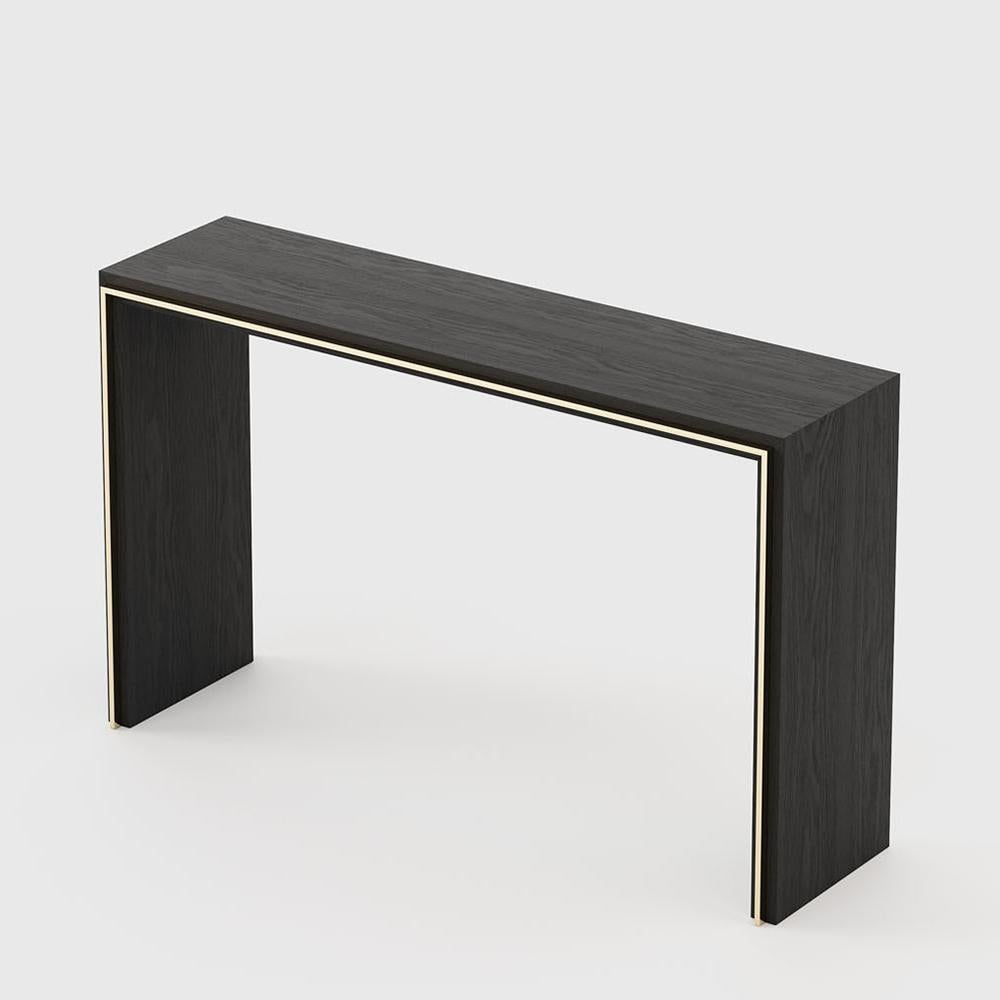 Spanish Gold Line Console Table For Sale