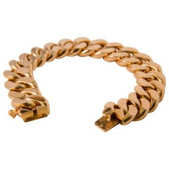 Gold Link Bracelet 18 Carat, circa 1960s from Paris