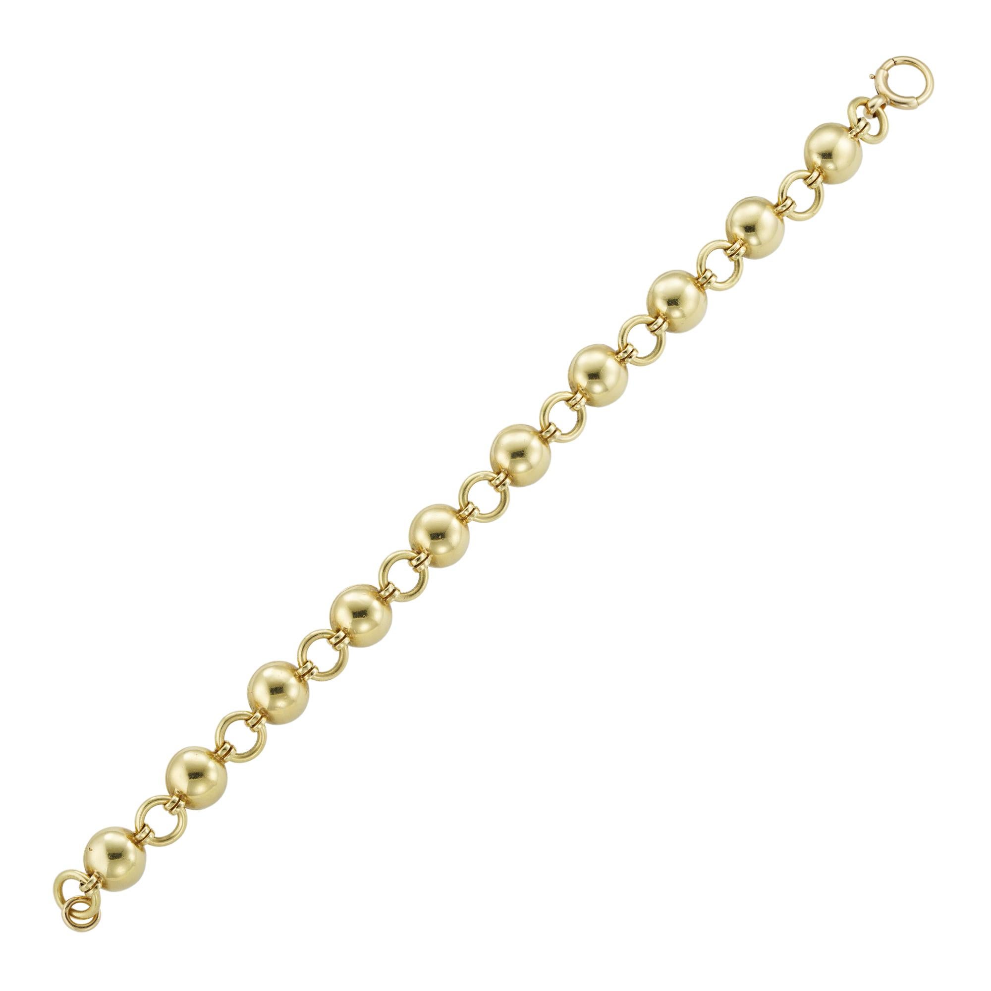 Gold Link Bracelet In New Condition In London, GB