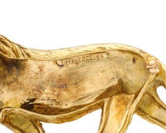 Gold Lion Brooch by Tiffany & Co.