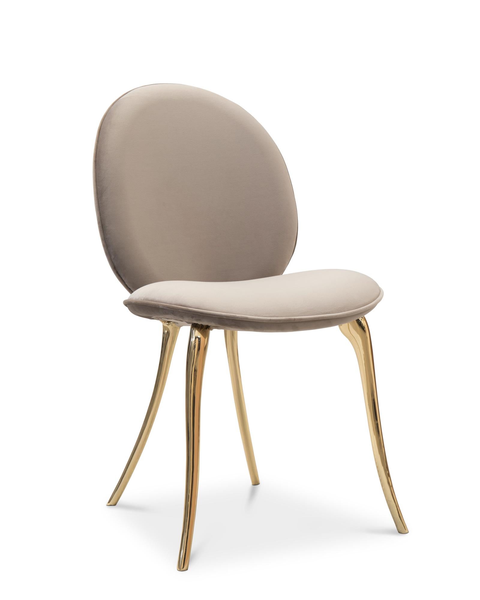 Contemporary Gold Lion Dinning Chair For Sale