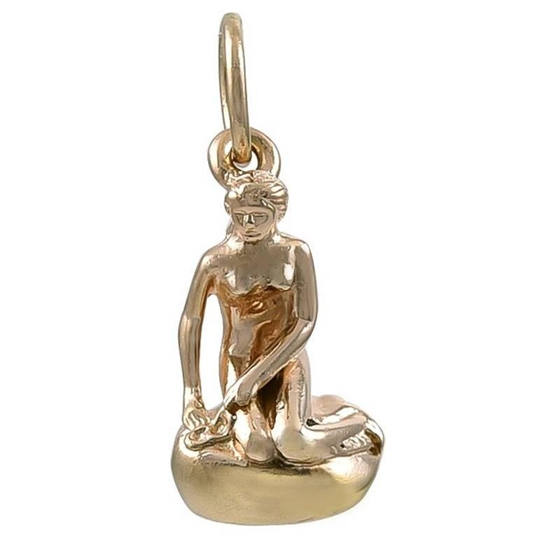 Gold Little Mermaid Charm