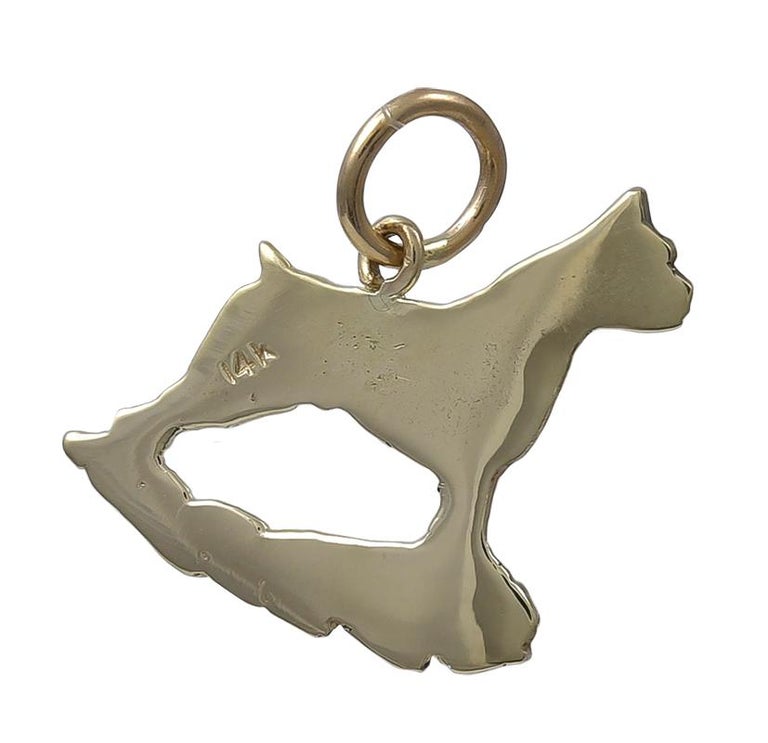 Gold Long Island Charm For Sale at 1stDibs