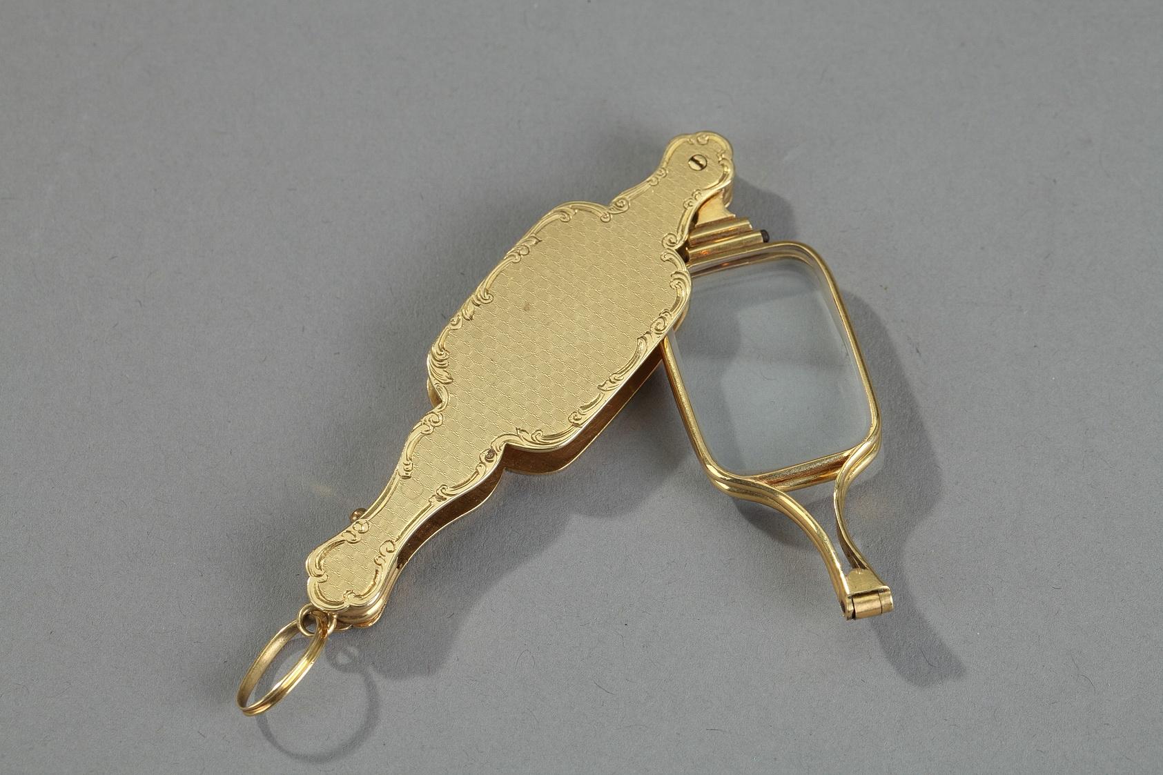 Gold Lorgnette, 19th Century For Sale 1