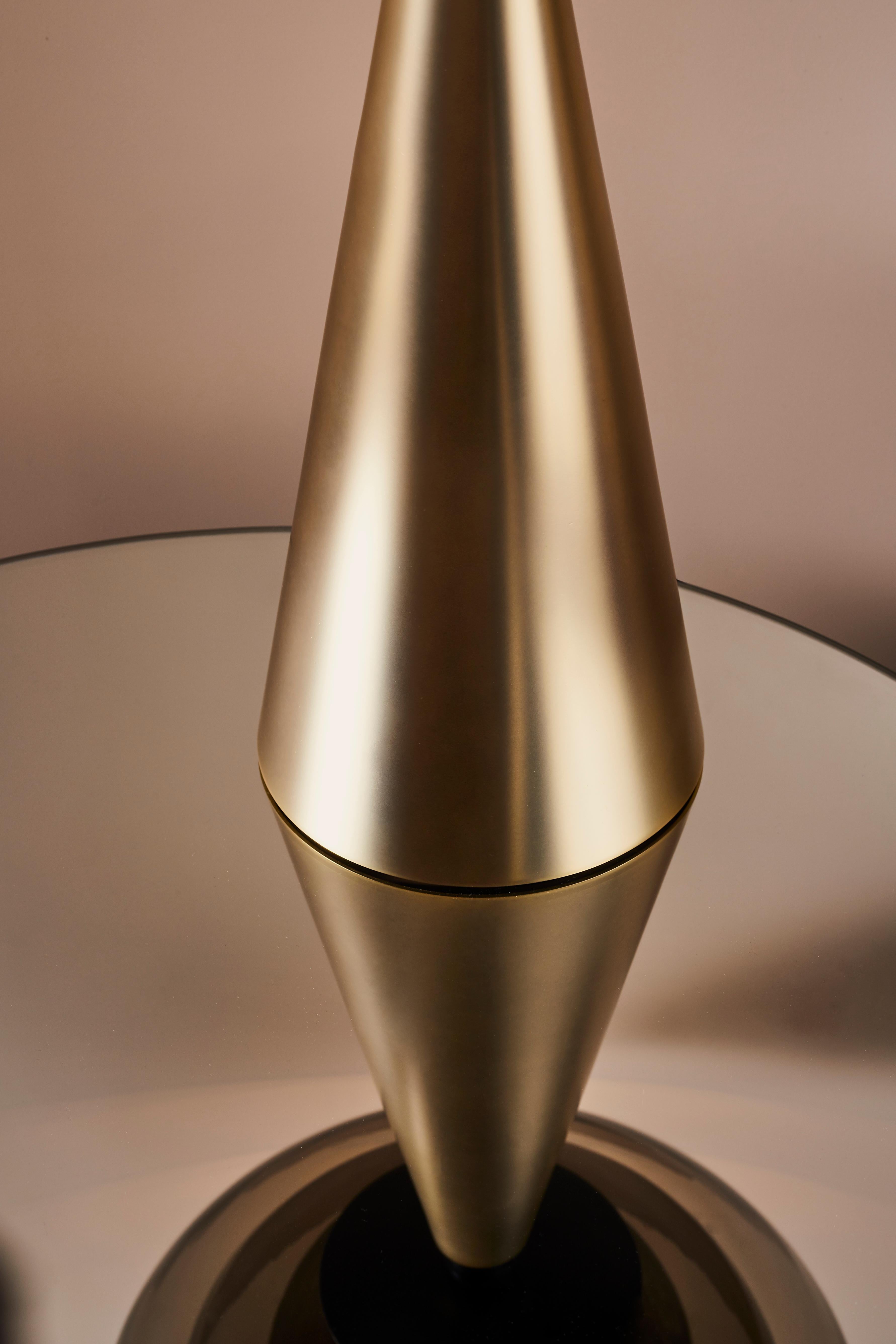 Modern Gold Lotus Table Lamp by Mason Editions For Sale