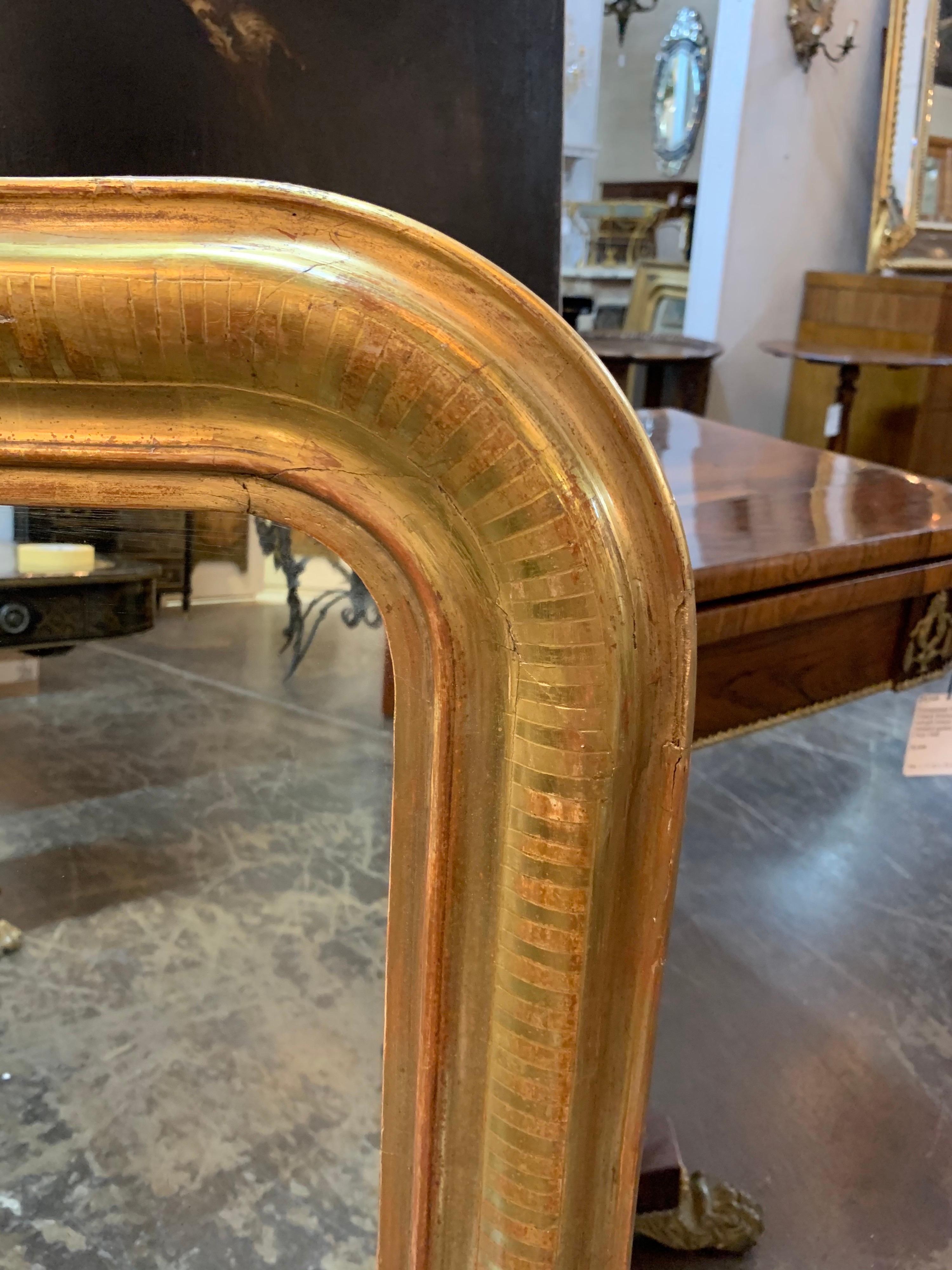 Français Miroir Louis Philippe doré
