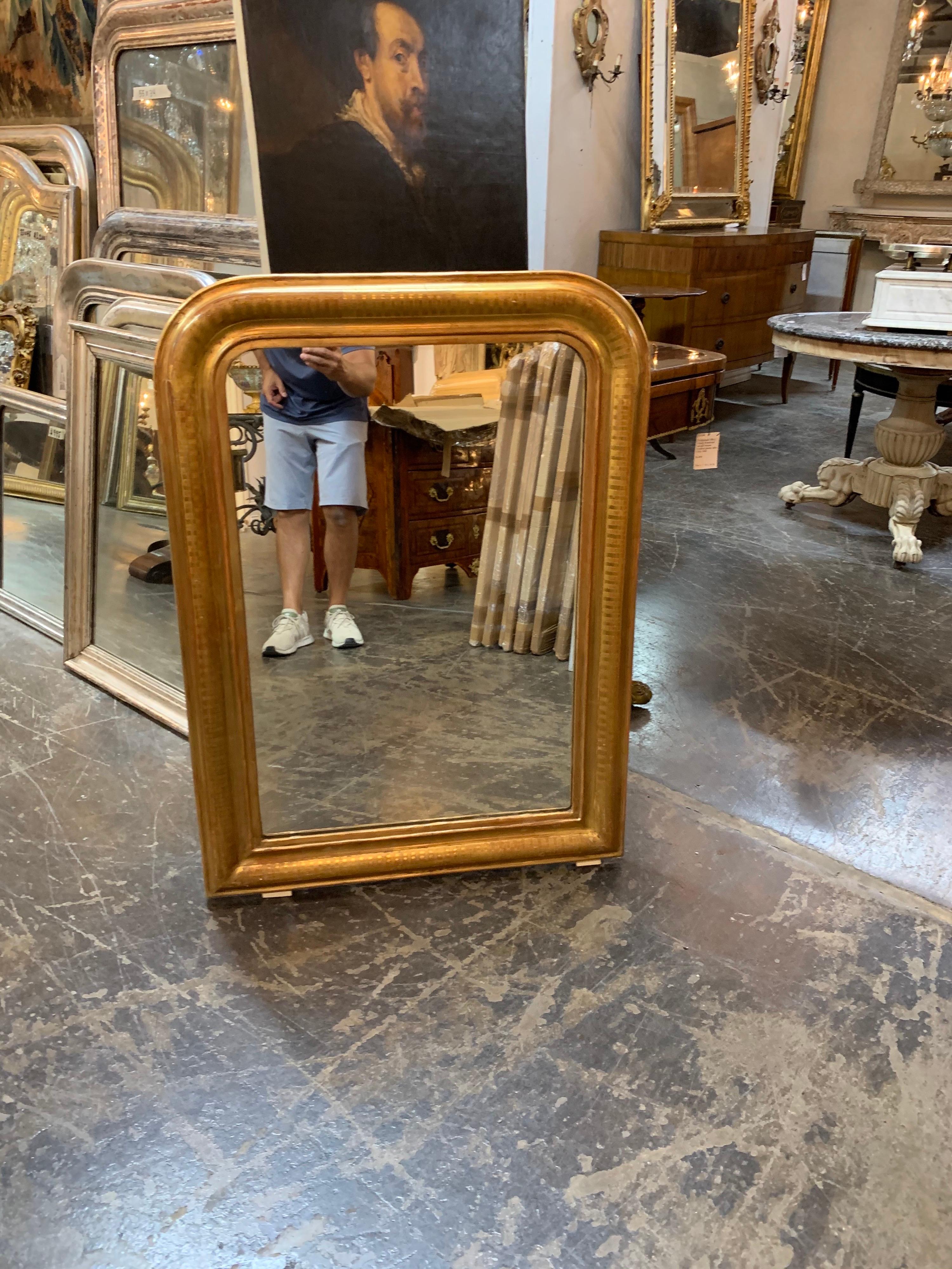 Gold Louis Philippe Mirror 1
