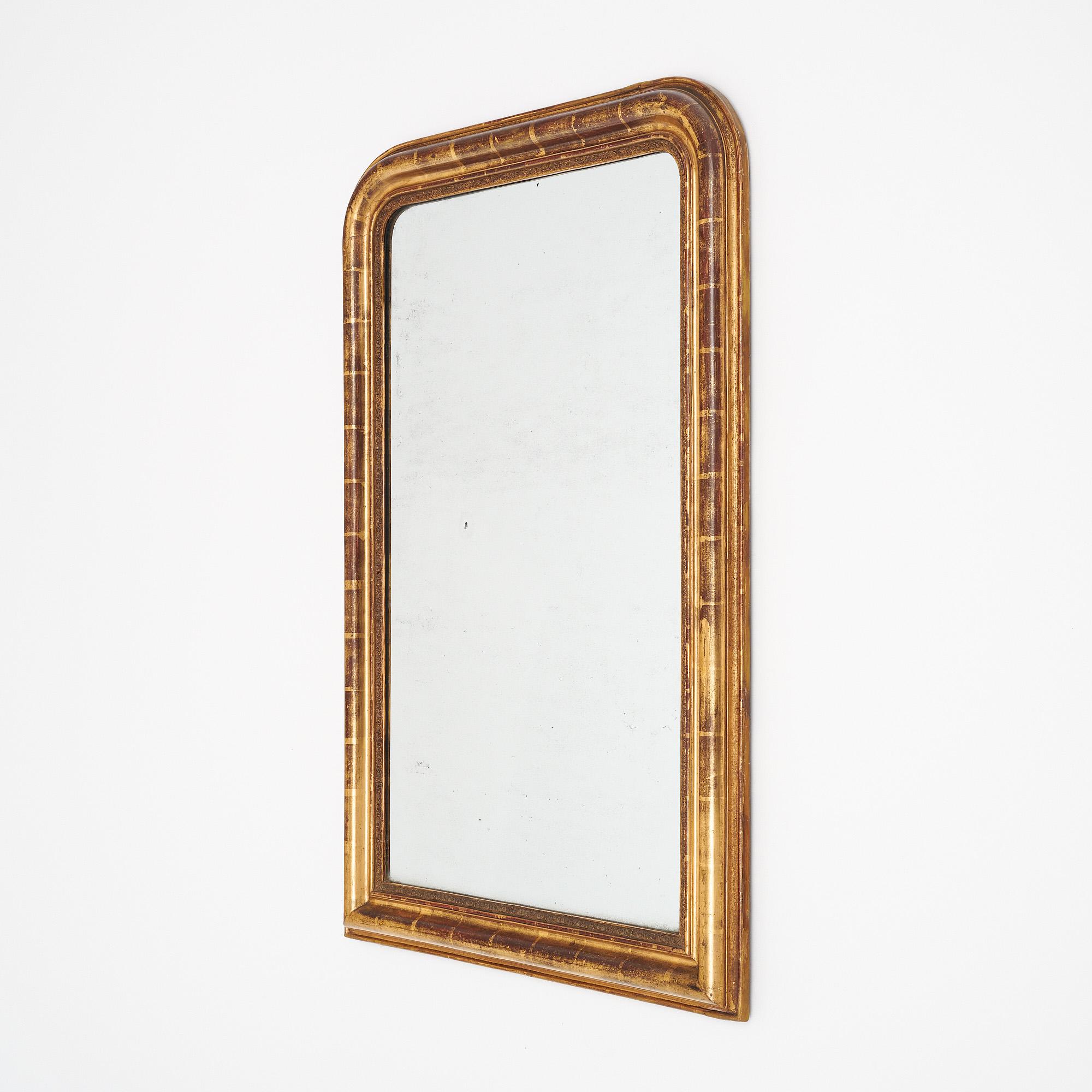Specchio d'epoca Louis Philippe in oro in vendita 1