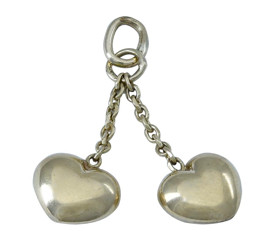 Lovely I love you charm:  two figural 