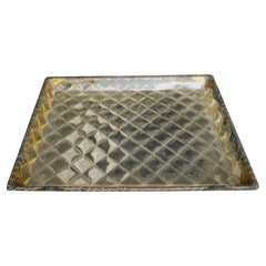 Vintage Gold Lucite Tray