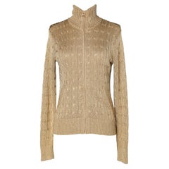 Gold lurex cardigan Ralph Lauren
