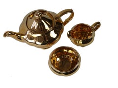 Gold Lustre Royal Winton 3-Piece Tea Service in Mint Condition