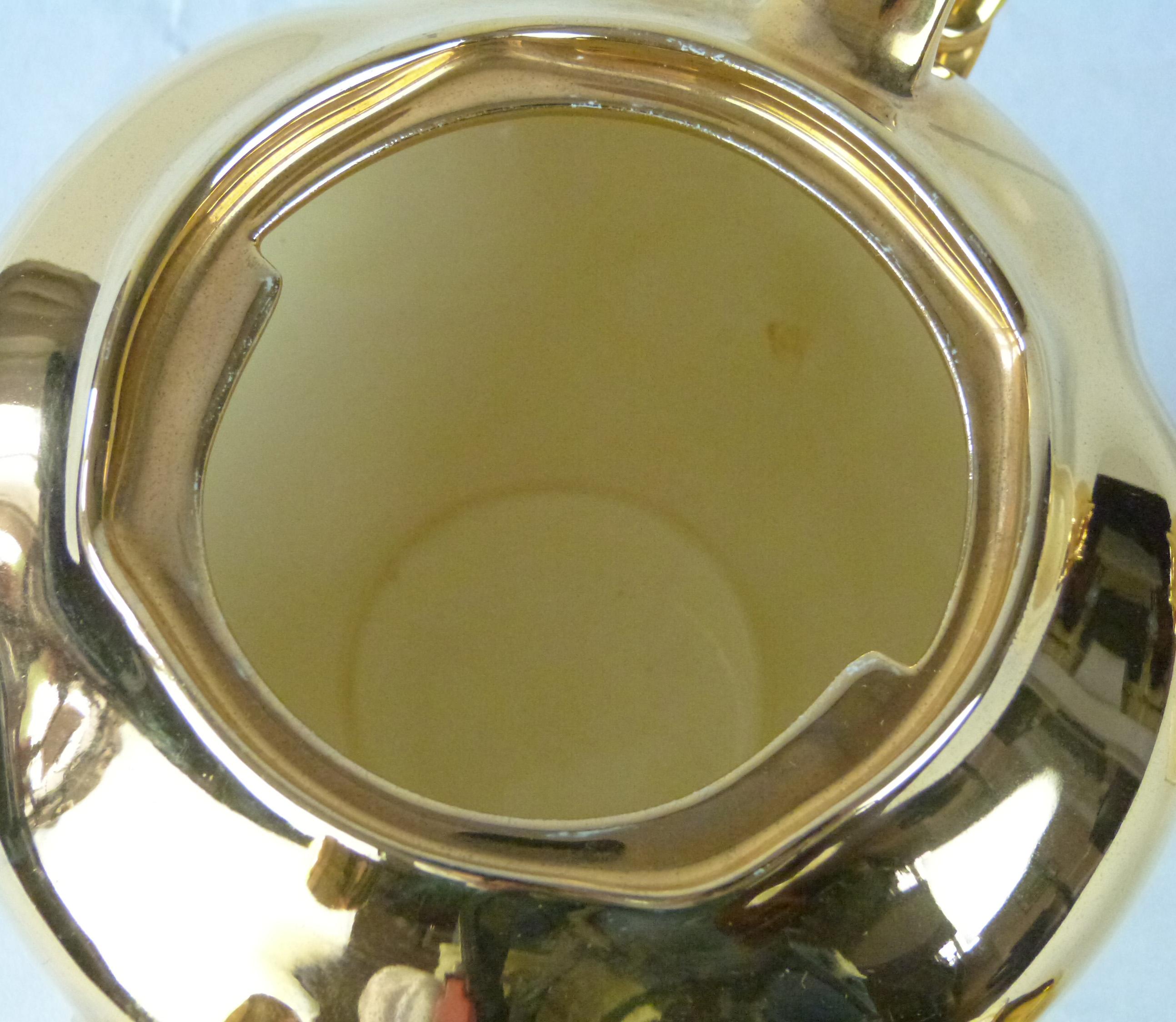 English Gold Lustre Royal Winton 3-Piece Tea Service in Mint Condition