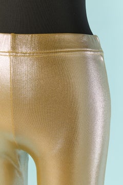 Gold lycra leggings ALEXANDRE VAUTHIER