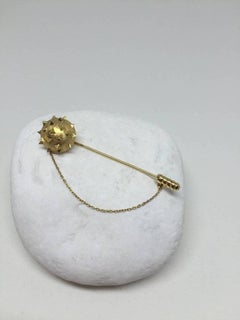 Gold Mace Collar Pin